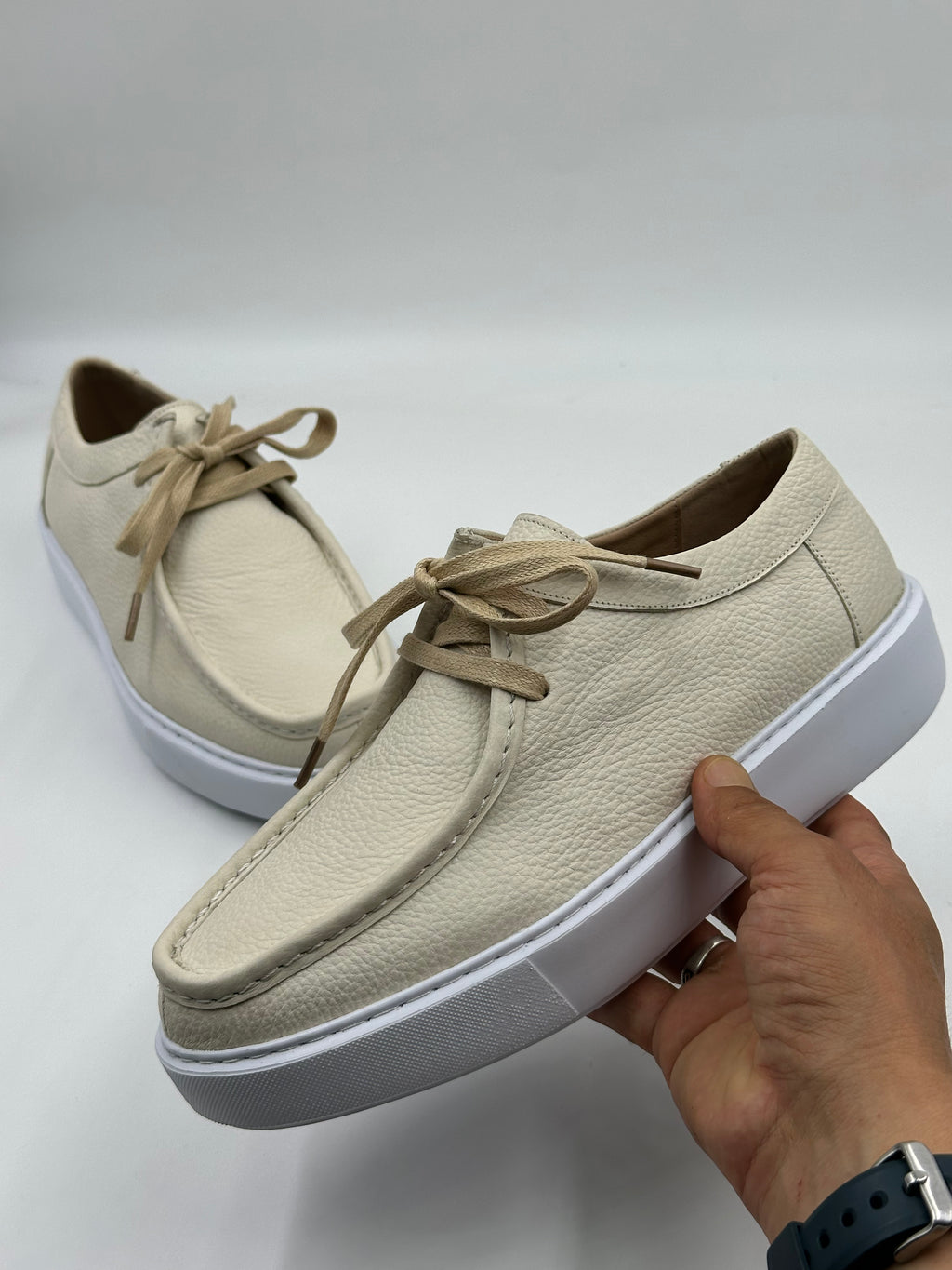 Derby Cuir Grainé Plateforme
